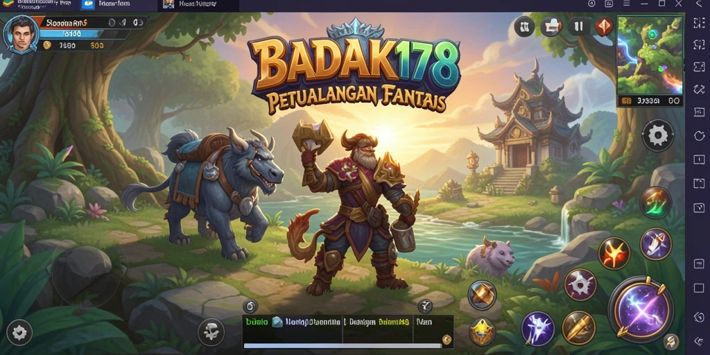 Tampilan gameplay RPG yang memukau dengan pertempuran seru.