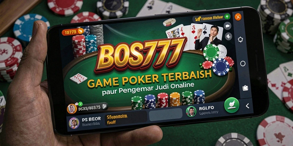 Tampilan gameplay Poker yang seru dan interaktif di BOS777.