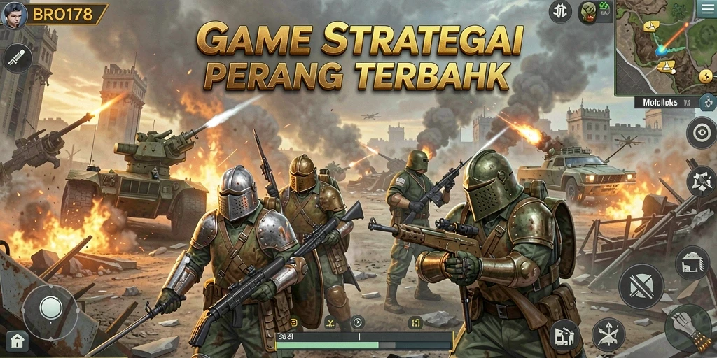 Tampilan dinamis saat pertempuran dalam game SLG BRO178.
