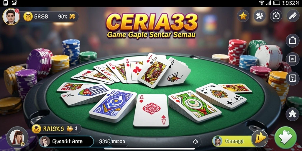 Tampilan gameplay Gaple yang menarik di CERIA33.