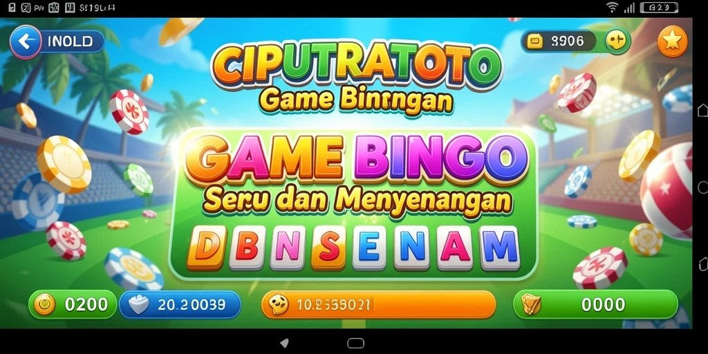 Screenshot utama CIPUTRATOTO menunjukkan gameplay seru Bingo yang menarik.