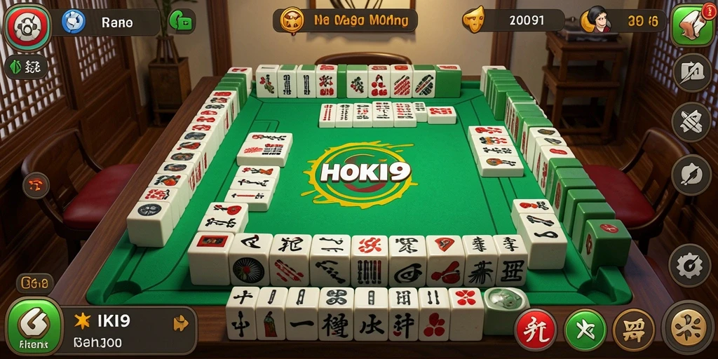 Screenshot HOKI9 menampilkan aksi seru permainan Mahjong yang mengasyikkan.
