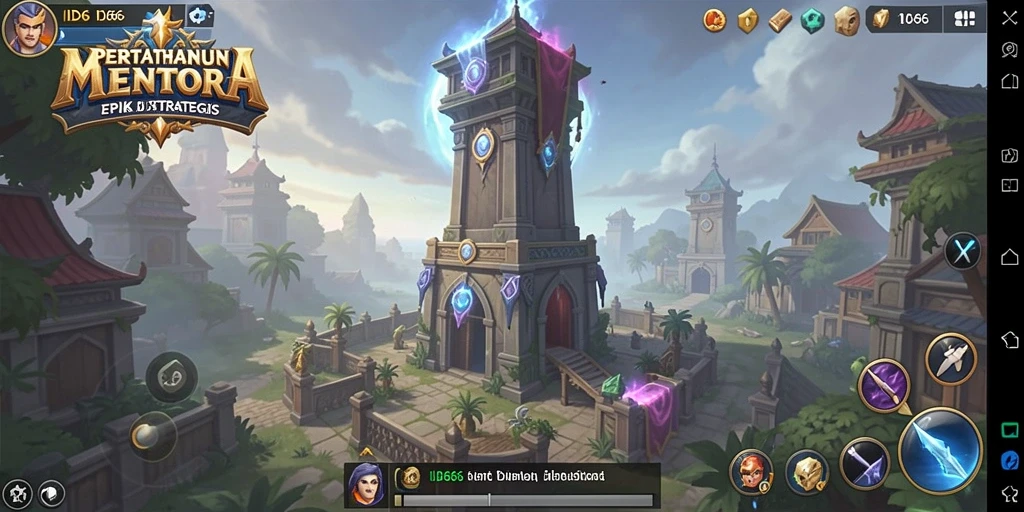 Tampilan menarik dari gameplay Tower Defense yang menegangkan.