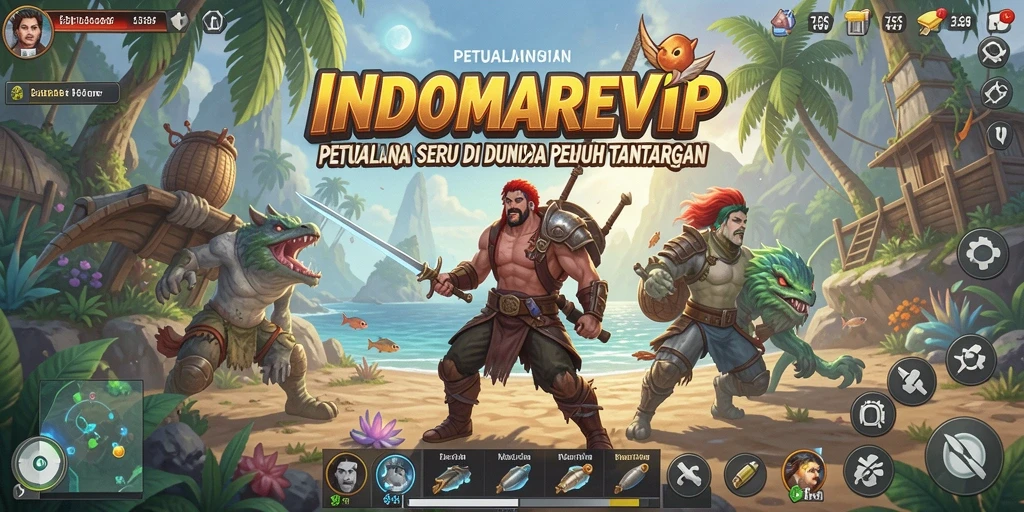 Tampilan gameplay seru dalam petualangan INDOMAREVIP.