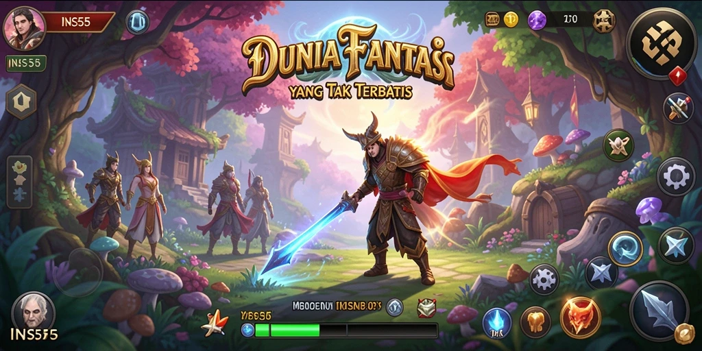 Tampilan gameplay INS55 dengan grafis memukau dan aksi seru.