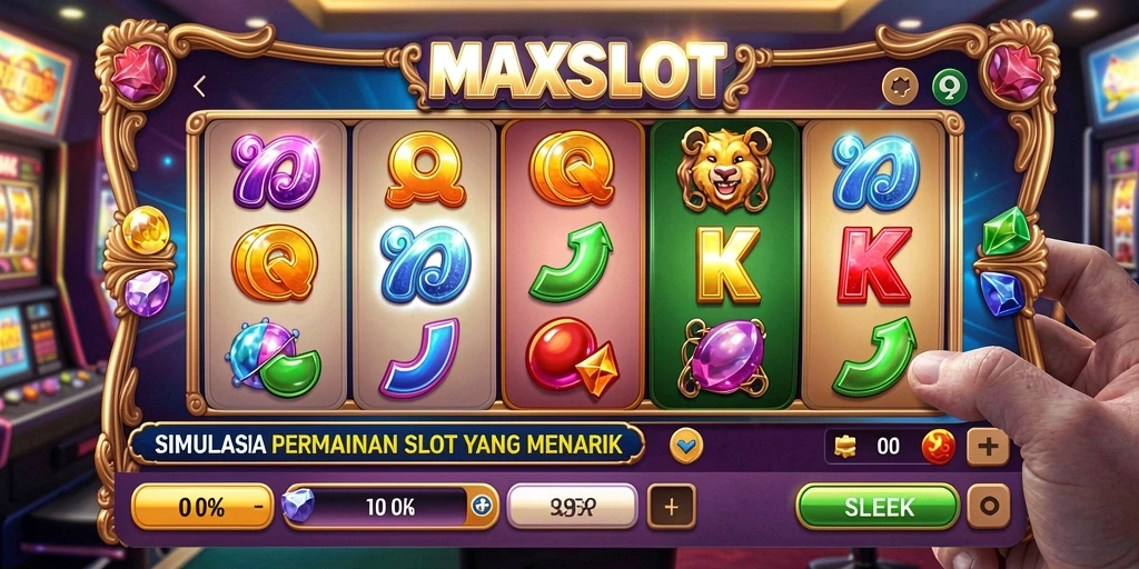 Tampilan permainan slot MAXSLOT yang menarik dan interaktif.