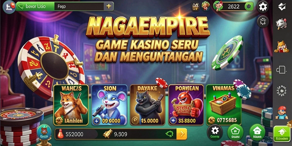 Tampilan menarik gameplay Kasino di NAGAEMPIRE.