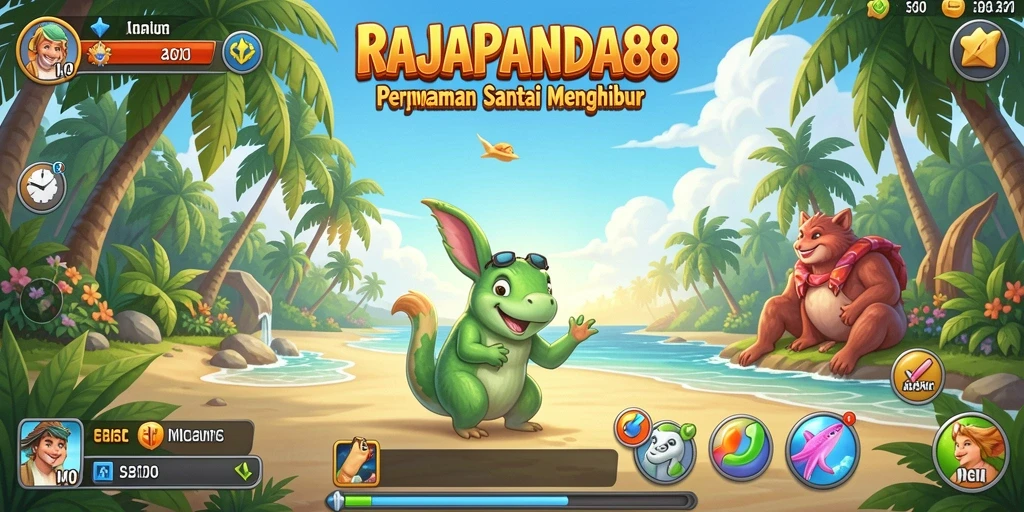 Screenshot utama RAJAPANDA88 menampilkan gameplay yang ceria dan menyenangkan.