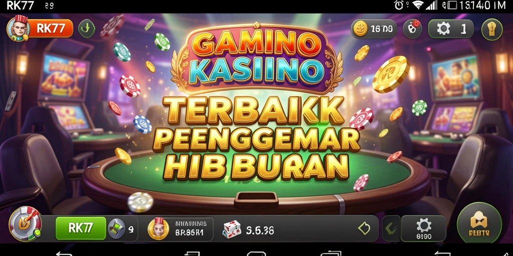 Tampilan menarik dari gameplay Kasino RK77 yang seru.