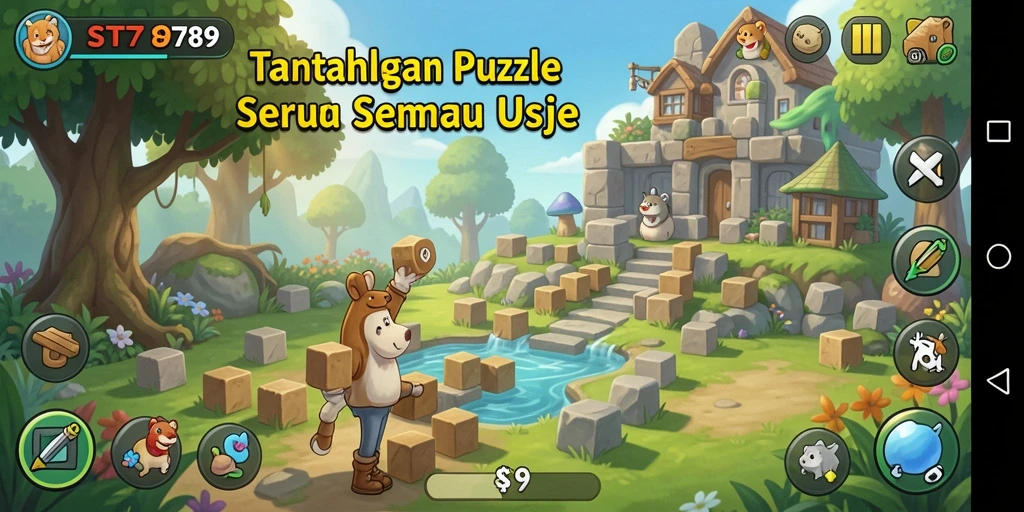 Tampilan gameplay ST789 yang menarik dan penuh tantangan Puzzle.