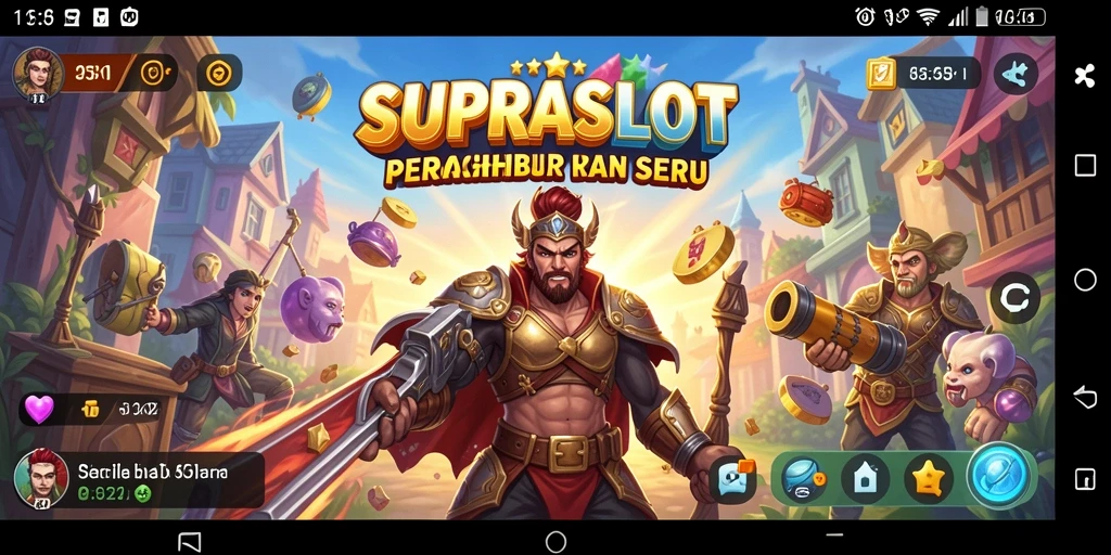 Screenshot gameplay SUPRASLOT menampilkan keseruan dan aksi yang dinamis.