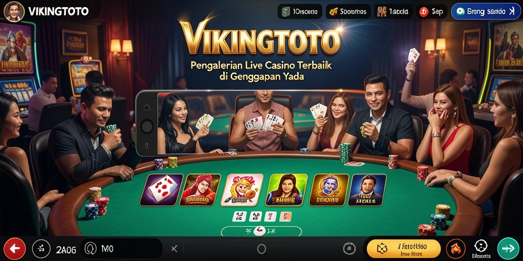 Gameplay Live Casino di VIKINGTOTO yang mendebarkan dan interaktif.