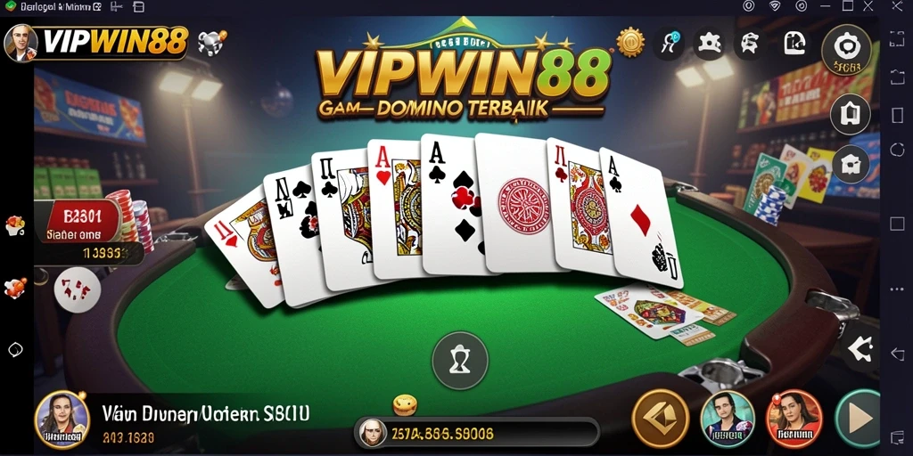 Tampilan gameplay Domino yang menarik dan interaktif di VIPWIN88.